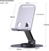 360°Rotating Phone Holder for Desk, Portable & Foldable Cell Phone Stand for Office & Kitchen, Adjustable Tablet Stand for All Mobile Phones, iPho...
