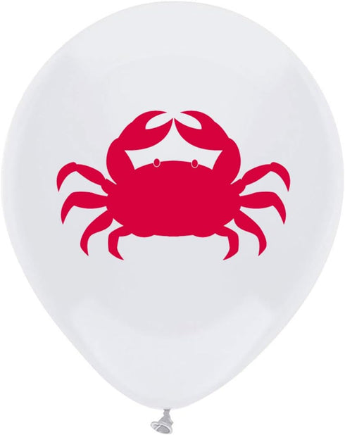 Crab Latex Balloons, 16-Pack 12inch See Animal Crab Birthday Party Balloon, Decorations, Supplies...