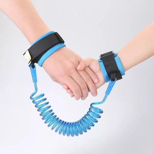 Anti Lost Wrist Link, Kids Anti lost Rope Elastic Adult Children Wristband Safety Link Walking Harness Rope for Toddlers Babies(Blue)...