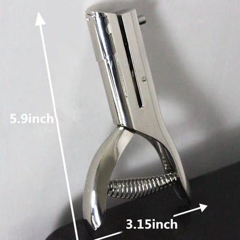 1/4 inch (6mm) Heavy Duty Hole Punch 2 Inch Reach Deep Throat Paper Punch Slot Punch Badge Hole Punch Hand Held Long Hole Puncher for Craft Paper ...