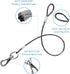 Chew Proof Dog Leash,2Pack Extension Metal Cable Lead,No Tangle Dual Dog Leashes,Multiple Leash for 2 Dogs,DHeavy Duty Dog Leash Extender for Coll...