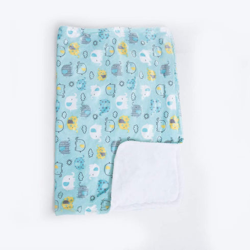 Alphabetz Premium, Soft Baby Boy Blanket, Blue Elephants, 2 Ply Extreme Softness and Comfort...