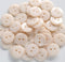 200pcs 5/8 Inch(15mm) Beige Buttons 2 Holes Resin Button for Sewing and DIY Crafts...