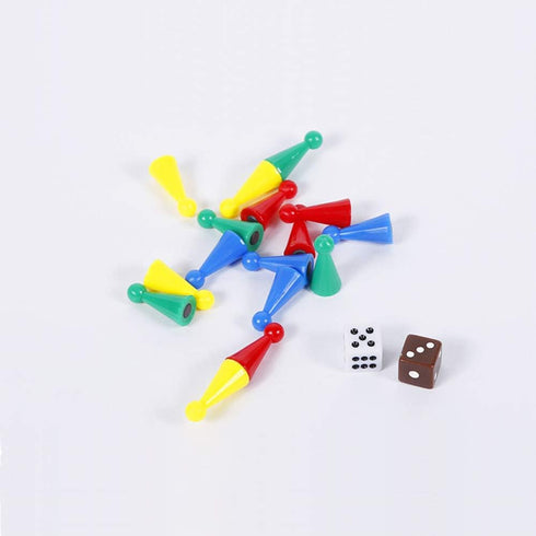 Ludo Game Board Set -9.5”, Magnetic Folding Travel Classic Strategy Game for Kids and Adults (Right Angled)...