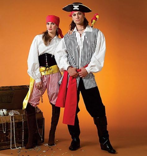 McCall's M4952 Boy's and Girl's Pirate Halloween Costume Sewing Patterns, Sizes 3-8...