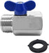 Heavy Duty 3/4 Inch Stainless Steel Garden Hose Shut Off Valve 3/4"GHT Mlae to 3/4"GHT Female Connector...