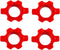 4 Pcs collar clip curly dumbbell supplies curling iron dumbbell hex nut household lock ring pole...
