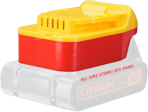 Adapter# Compatible with Porter Cable/Black+Decker 20v (NOT Old 18v) Slider Lithium Batteries Fits DeWalt 20v MAX XR Cordless Tools (US Stock) - A...