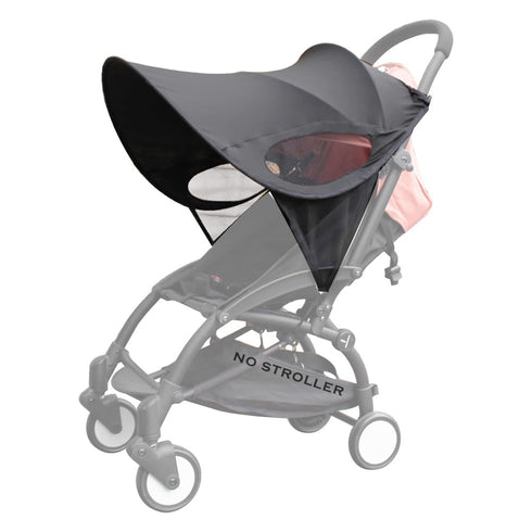 Waterproof Stroller Sun Cover UV Protection Baby Stroller Sun Rain Cover Adjustable Buggy Sun Rain Shied Blackout Canopy Sunblock Cover for Travel...