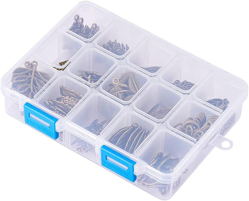 PH PandaHall 150pcs 15 Styles Tree Leaf Charms Pendants, Tibetan Branch Leaves Charms Metal Alloy Leaf Beads Antique Bronze Dangle Charm for Fall ...