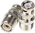BNC Male to UHF Female PL259 Female to BNC Male SO-239 RF Coaxial Coax Adapter 2Pcs...