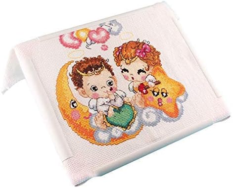 Quilting Frame, Rectangle Plastic Clip Frame for Embroidery Cross Stitch Quilting Needlepoint Tool(27.9 x 27.9cm)...