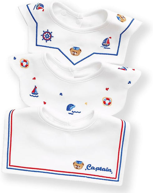 3 Pack 360° Rotate Pure Cotton Baby Bibs, Newborn Muslin Bibs For Teething And Drooling,Unisex Baby Bibs For Toddler, Adjustable With Snaps, Super...