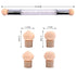 WOKOTO 3Pcs Ombre Nail Art Brush Set Wooden Gel Builder Brush Double Head Nail Gradient Shading Pen With 4 Replaceable Sponge Heads Manicure Tools...