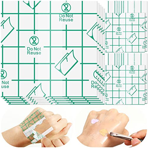 100 Pieces Hand Palette makeup artist supplies Single Use Makeup Hand Palette Makeup Mixing Palette Makeup Artist Must Haves Transparent Waterproo...