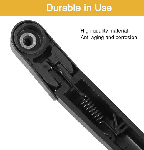 Unifizz Rear Windshield Wiper Blade Arm Set Fit for Fiat 500 2007-2019 Black 295mm 12 Inch...