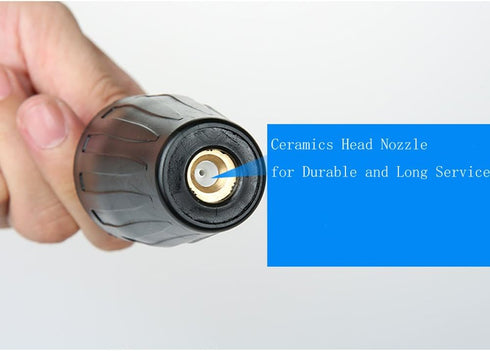 2.64GPM (10L/M) Max 5000PSI 360 Degree Rotating Turbo Head Spray Nozzle for High Pressure Washers Cleaner Gun (1/4" Quick Connector)...