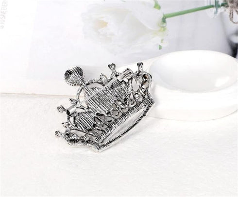 Rhinestone Crown Pin Brooch Women Pin Brooches Purple and Red Crown Lapel Pin Charm Jewelry Clothing Wear Accessori Fashion Couple Gifts...