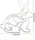 Rabbit Cutting Dies Easter Bunny Metal Craft Dies Embossing Stencil Template for DIY Scrapbooking Card Making Paper Card Album Decoration...