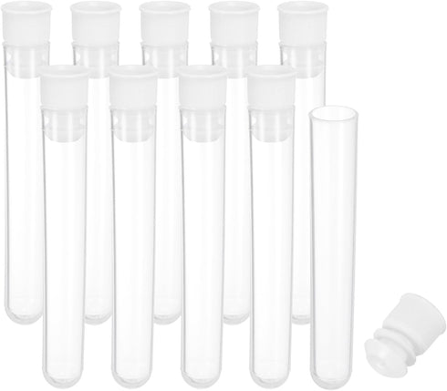 PATIKIL 3" Length Plastic Sewing Needle Storage Holder, 10 Pcs Portable Matte Embroidery Needle Pin Toothpick Storage Tubes Case for Craft Knittin...