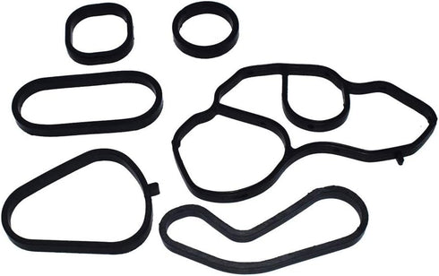 Oil Filter Housing Gasket Set 11428643747 and Oil Cooler Seal Set 11428643758 replacement for Mini Cooper...