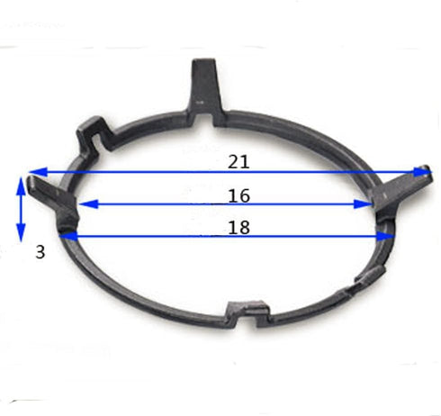 Wok Ring Non Slip Black Cast Iron Stove Trivets for Kitchen Wok Support Ring Cooktop Range Pan Holder Stand Stove Rack Milk Pot Holder for Gas Hob...