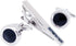 Round Diamond Cutting Crystal Men Cufflinks and Tie Clip Set Regular Necktie Tie Pin Cuff Links for Wedding Business Shirt Tie...
