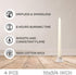 10 Inch Taper Candle 4 Pack - Unscented Hand-Dipped Tapered Long Burning for Home Interior - Dripless and Smokeless 8-Hour Burning Ivory Candles...