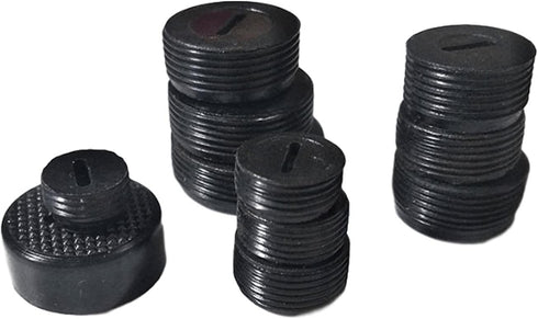 20 Pcs Black Male Thread 16mm OD Diameter Carbon Brush Holder Caps to Replacement Parts For Power Tools ?16mm?...