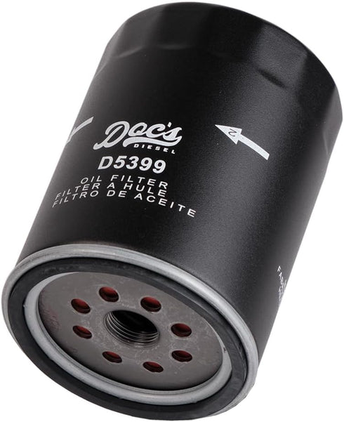 Doc's Diesel Oil Filter D5399 | Compatible with Chevrolet/GMC 6.6L Duramax 2500HD, 3500HD 2001-2019 | Replaces PF2232...