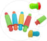 Toyvian 4pcs Painted Clay Rolling Pin Tools Rollers Small Pastry Rolling Pin Plastic Drum Bulk Gummy Candy Mini Tools Kids Playdough Kit Clay Doug...