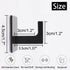 Bath Towel Hook,4 Pack Self Adhesive Square Coat Hooks, Sturdy No Drilling Robe Hook, Stainless Steel Heavy Duty Clothes Hanger, Wall Hooks for Ba...