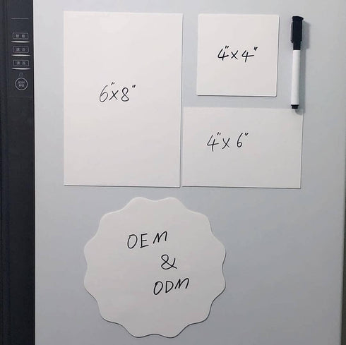 Dry Erase Sticky Notes Reusable - 4"×4"-6 Pack.White Sticky Notes Non-Magnetic Whiteboard Stickers for Wall?PC?Wood?Bricks...