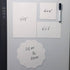 Dry Erase Sticky Notes Reusable - 4"×4"-6 Pack.White Sticky Notes Non-Magnetic Whiteboard Stickers for Wall?PC?Wood?Bricks...