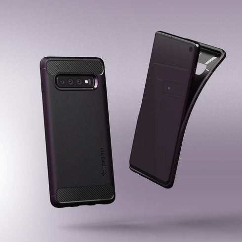 Spigen Rugged Armor Designed for Samsung Galaxy S10 Case (2019) - Matte Black...