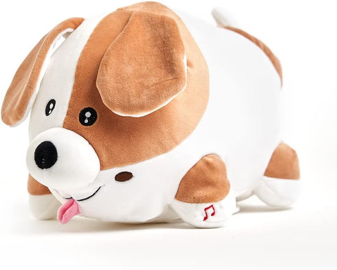 Cuddle Barn - Jiggly Wigglies Puppy | Animated Interactive Stuffed Animal Dog Plush Toy Game Plays Pop Goes The Weasel and Comes with Cards, 11 in...