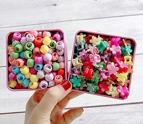 CÉLLOT 200 Pieces Little Baby Girls Hair Bangs Mini Hair Claw Clip Hair Pin Hair Accessories Clips for Girls,Teens, Kids, Toddlers Children with B...