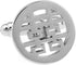 Chinese Character Wedding "XI" Marry Groom Gift Silver Round Cufflinks...
