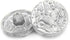 Bezelry 12 Pieces Bird in Flowers Metal Shank Buttons. 16mm (5/8 inch) (Silver White)...