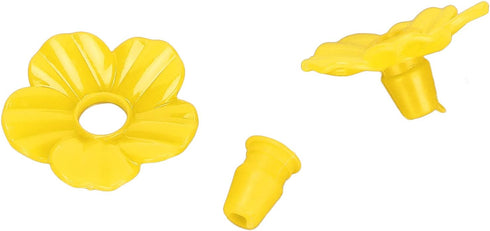 Bird Feeder Replacement Flowers, 30 Sets of Hummingbird Feed Flowers, Unique Shape, Home Decor yellow...