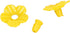 CHICIRIS Hummingbird Feeder Flowers, Replaceable Bird Feeder Replacement Flowers 30 Sets Multicolored for Home (Yellow)...