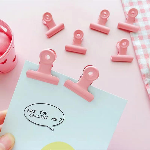 8Pcs Binder Clips Set with Box Binder Clips Binder Clips Sets Paper Clips Binder Clip Mini Binder Clips for Files Papers Home Supplies Student Col...