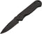 All Matte Black Locking Pocket Knife, Stainless Steel Blade, Aluminum Handle, 3.5" L Folded. 6" L When Opened, Gift Box Included...