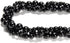 95pcs(2 Strand/Set) 8mm Genuine Black Tourmaline Healing Crystal Beads with Energy Power, Smooth Round Stone Beads for Jewlery Bracelets Making DI...