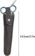 LAKE of FIRE Scissors Case with Zippers and Leather Cover for Convenient Storage and Protection (Black+Gray)...
