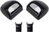 HERCOO LED License Plate Light Lamp Lens White Bulbs Black Rear Housing Compatible with 1999 after Silverado Sierra Avalanche Suburban Escalade Yu...