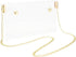 Women's Clear Crossbody Bag Transparent Shoulder Clutch Handbag with Chain...