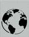Stencil1 Earth Stencil|Globe Stencil 8.5 x 11 inches for Painting on T-Shirts, Canvas, Wall, Wood, and Home Decor|Wall Decals - Reusable...