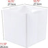 4-Pack Collapsible Plastic Storage Cube Bins, White Foldable Cube Storage Bins...