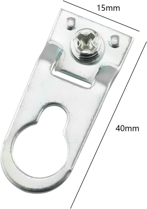 8PCS Aluminum Alloy Picture Frame Hanging Brackets Hooks Hangers 40mmx15mm Metal Photo Frame Hardware Accessories...